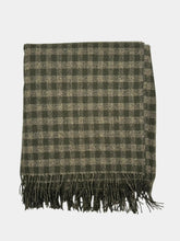 Sciarpa Tartan Con Orlo Sfrangiato Verde -  | dBlank