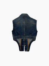 Blue Sleeveless Denim Top -  | dBlank