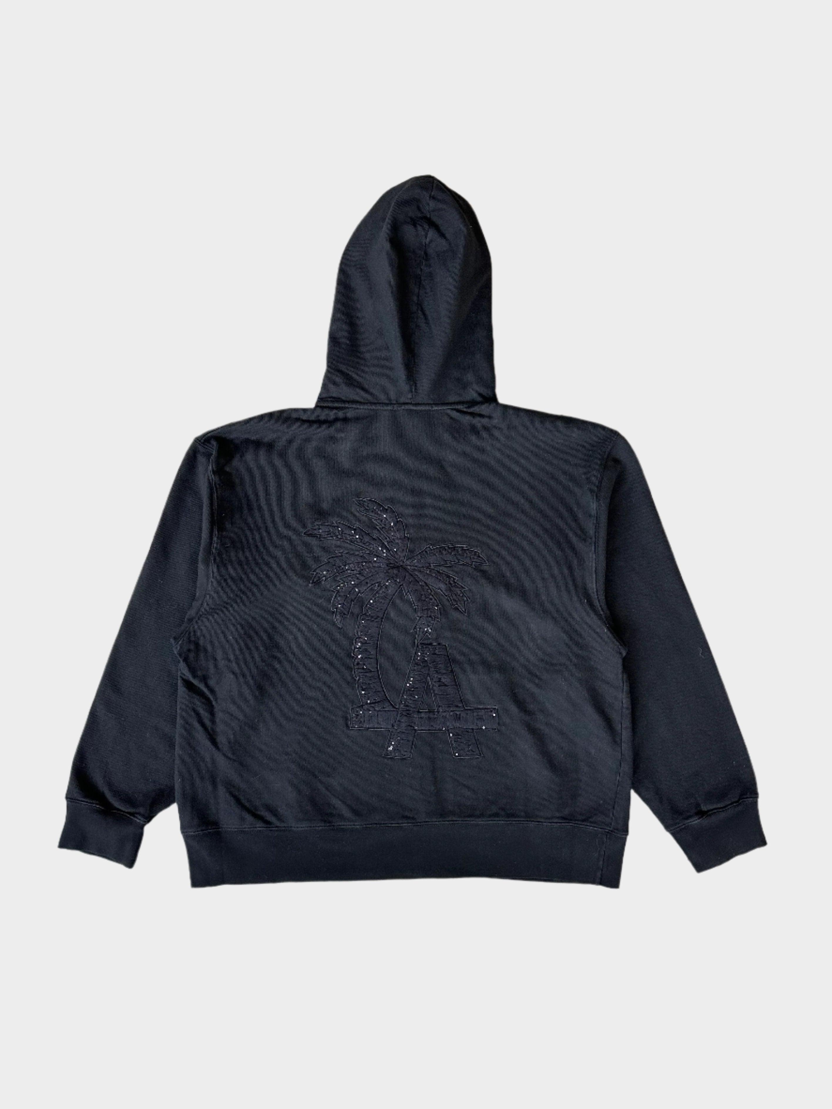 Zip Embroidered Hoodie