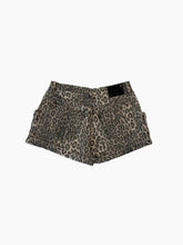 Animal Print Denim Shorts -  | dBlank