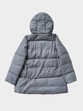 Puffy Checkered Jacket - Grey | dBlank