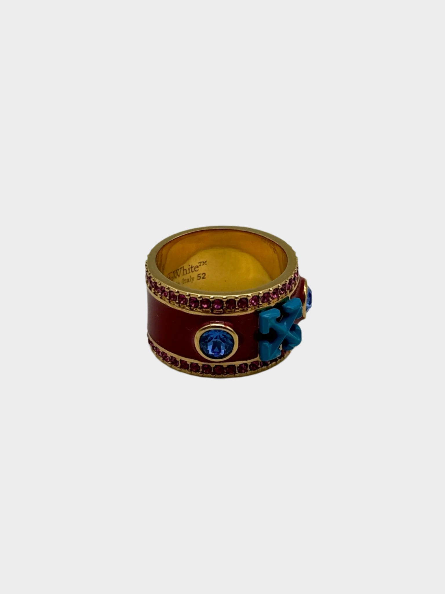 Bicolor Ring “Crystal Arrow” Multicolor Gold