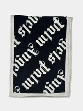 Black Monogram Scarf -  | dBlank