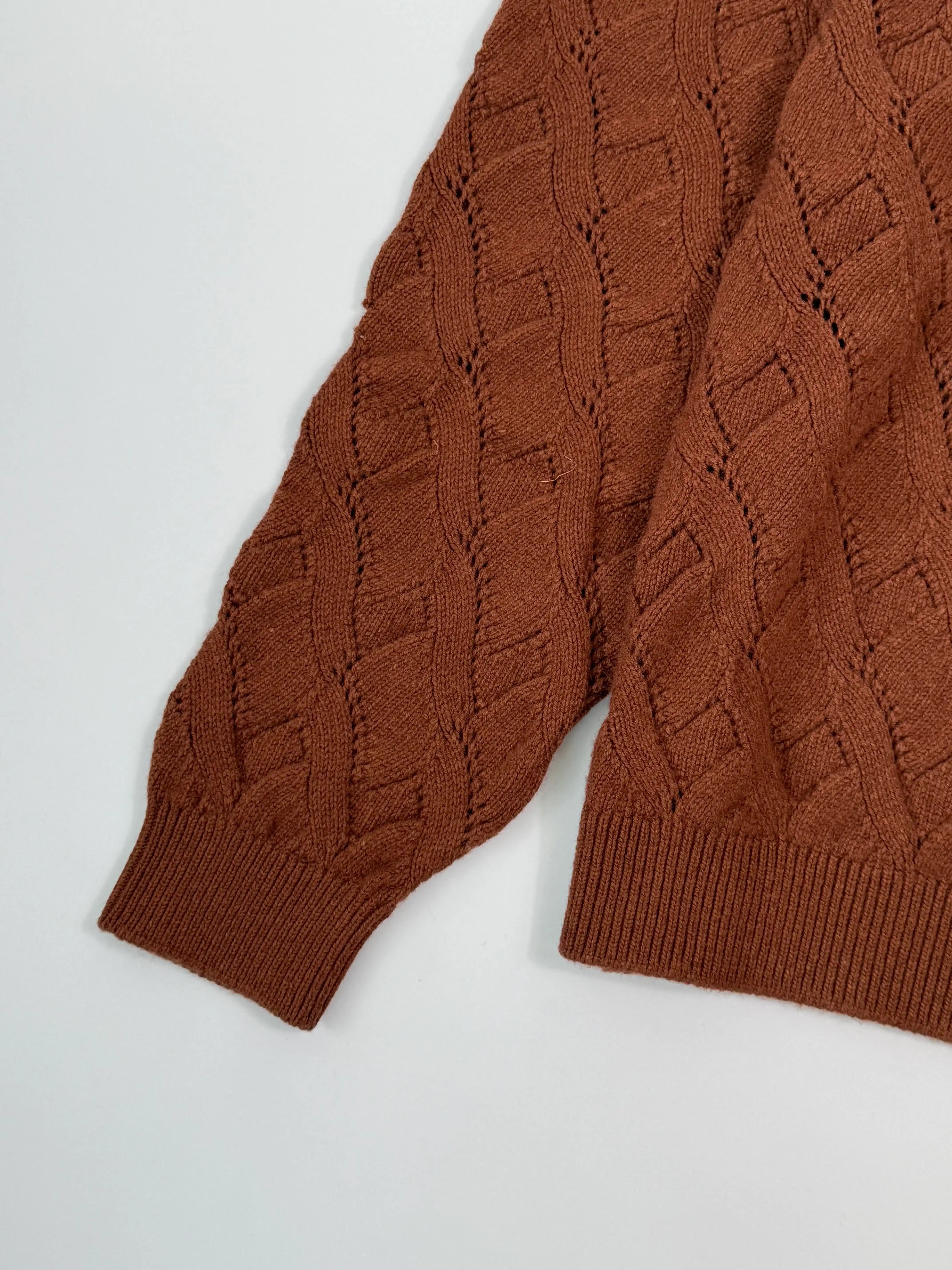 Maglione Con Motivo A Treccia