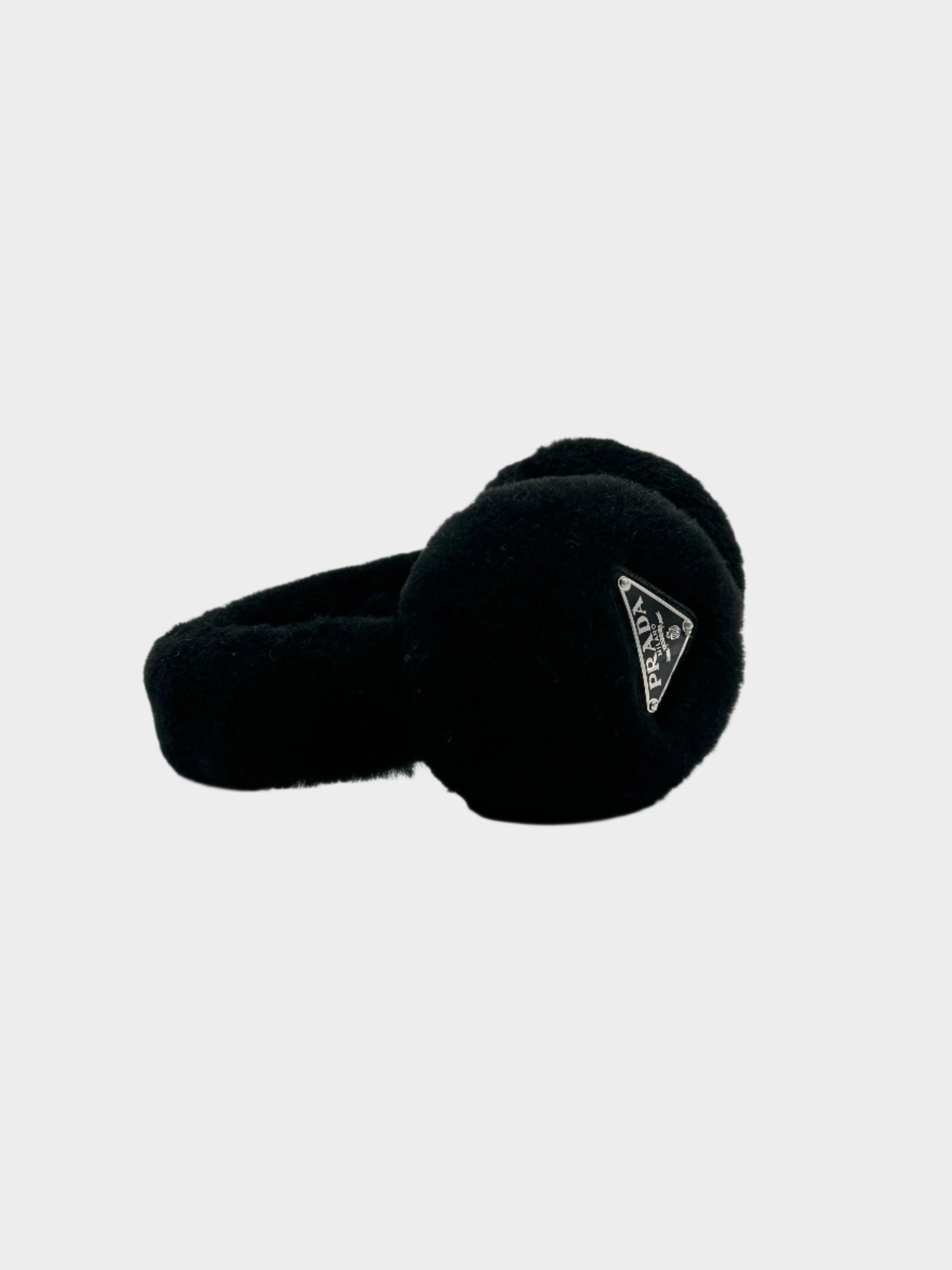 Logo Shearling Earmuffs