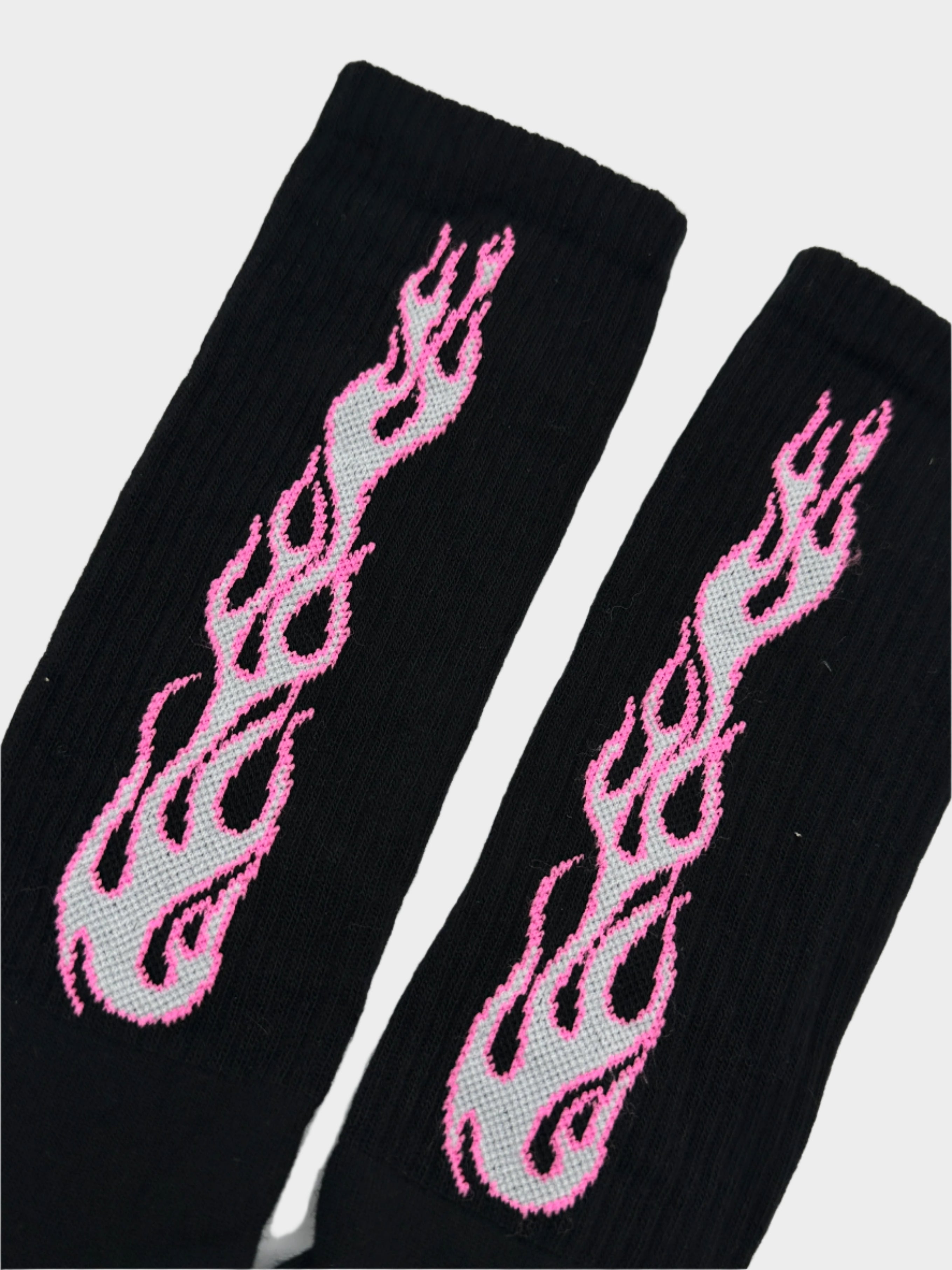 Flames Mid Length Socks