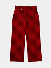 Red Checked Pants With Zip -  | dBlank