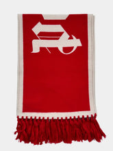 Red Scarf With Logo -  | dBlank