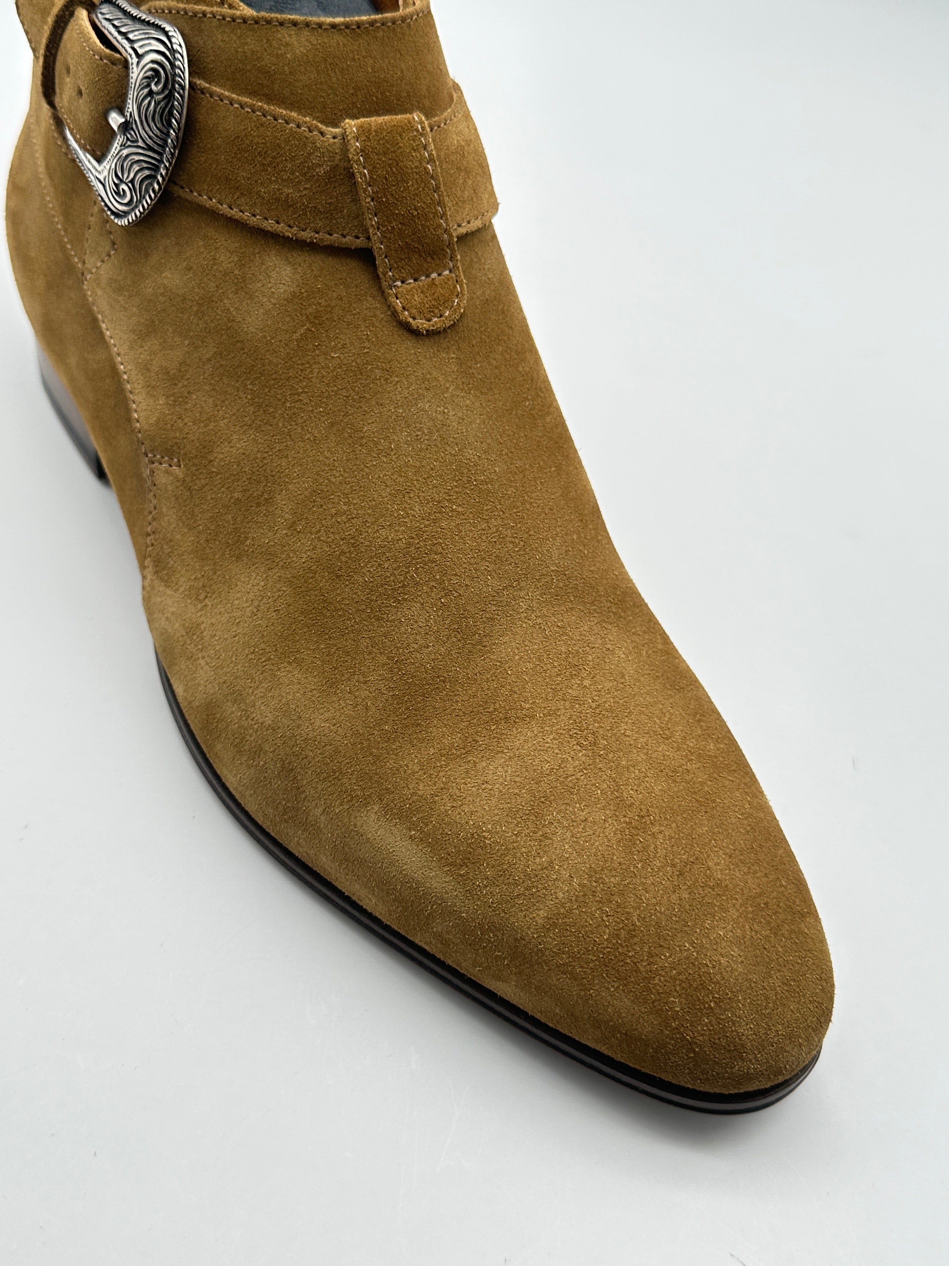 Stivaletto Suede Con Fibbia