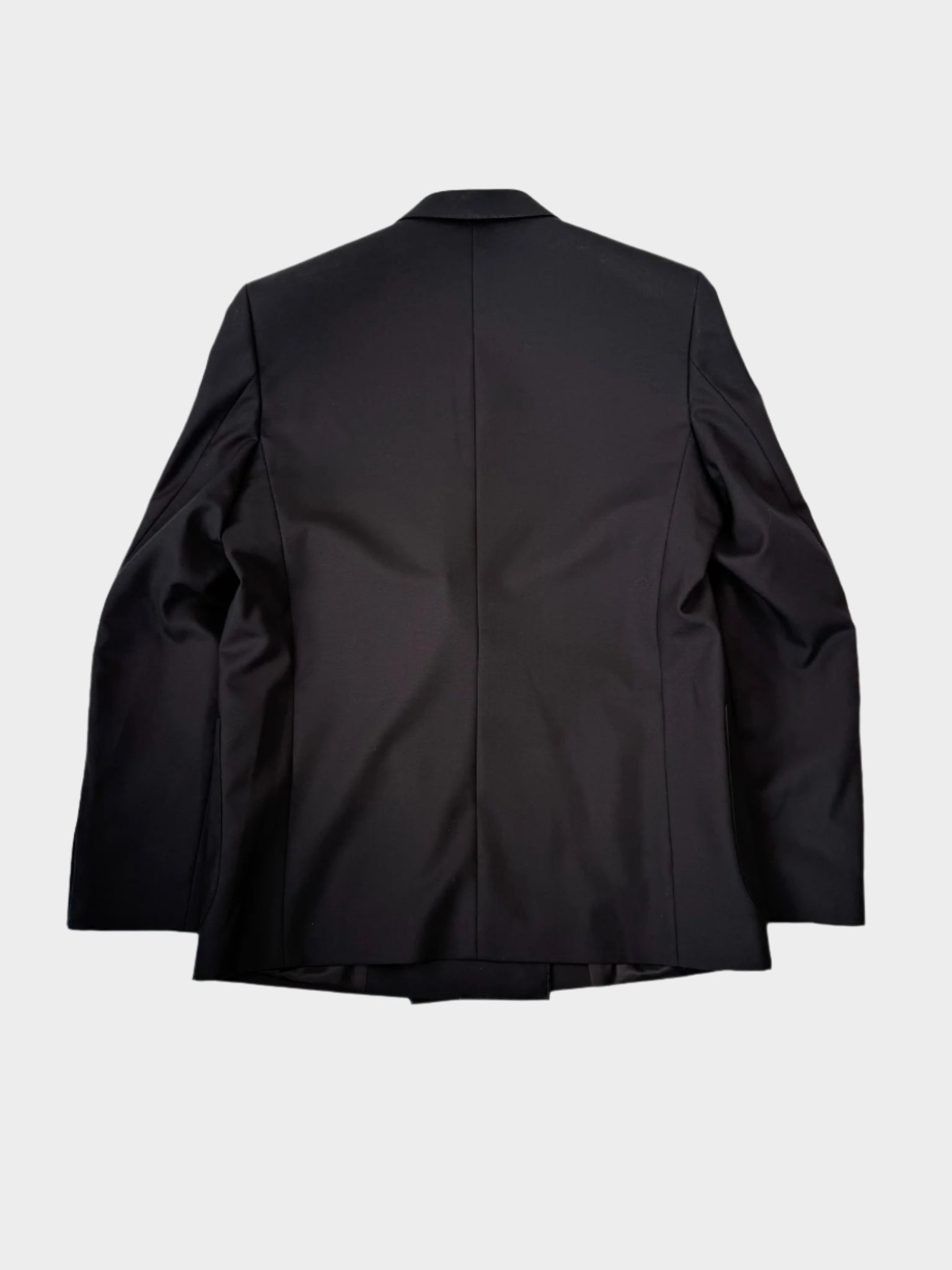 Blazer Doppiopetto Nero Con Rever A Lancia