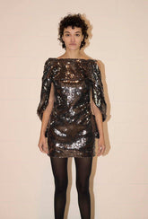 Vestito Con Paillettes E Volant -  | dBlank