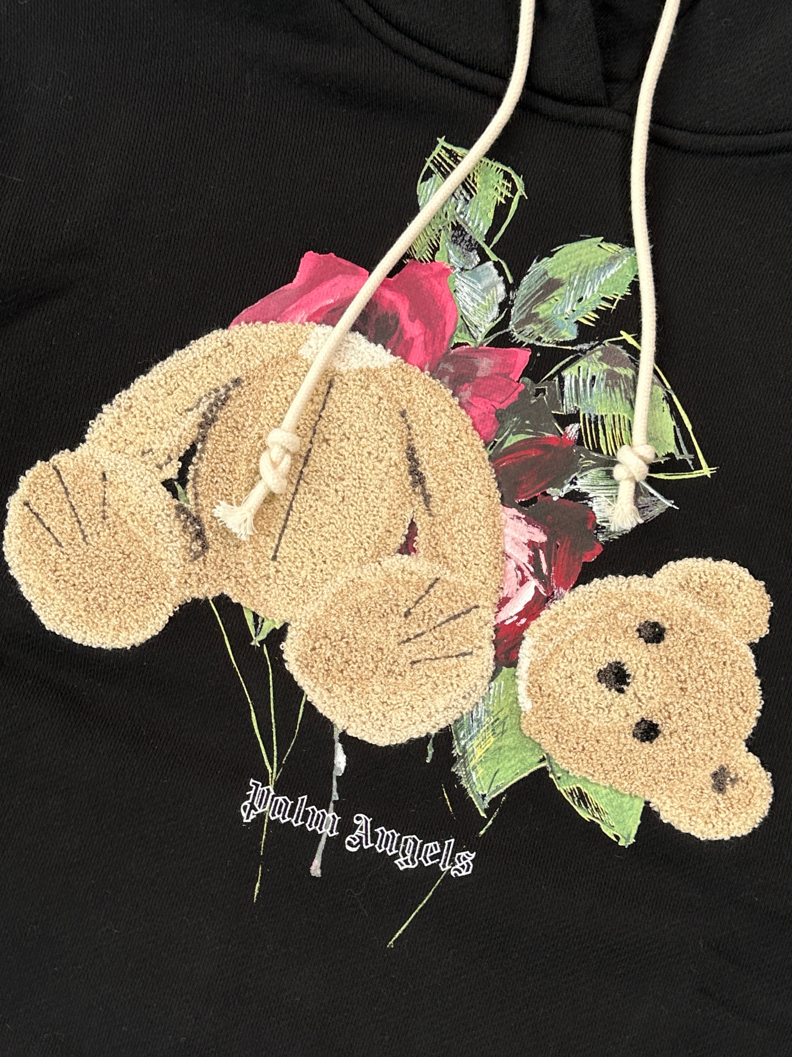 Felpa Broken Bear Con Dettaglio Floreale