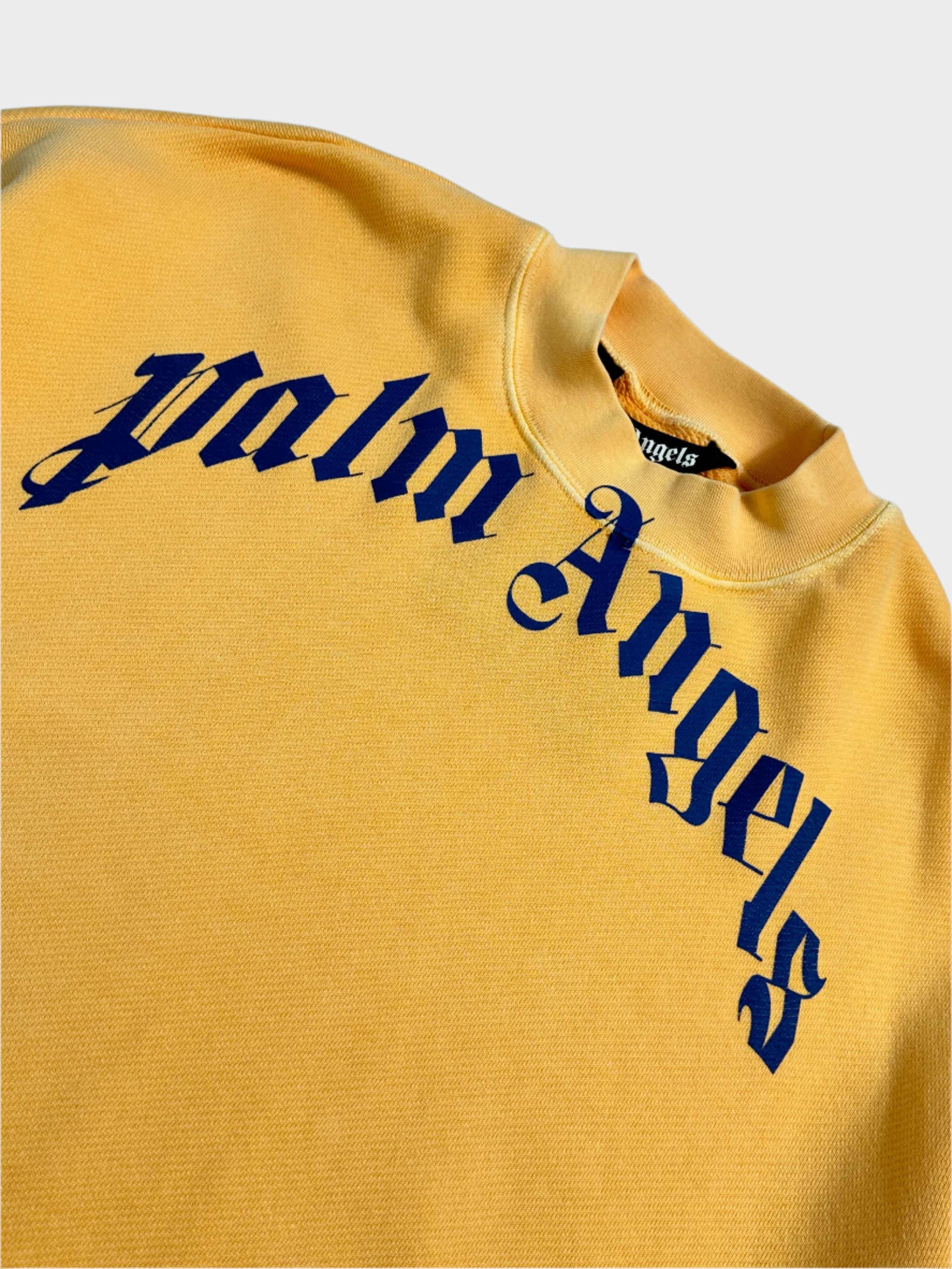 Yellow Sweatshirt With Printed Logo