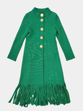 Fringes Coat - Green | dBlank