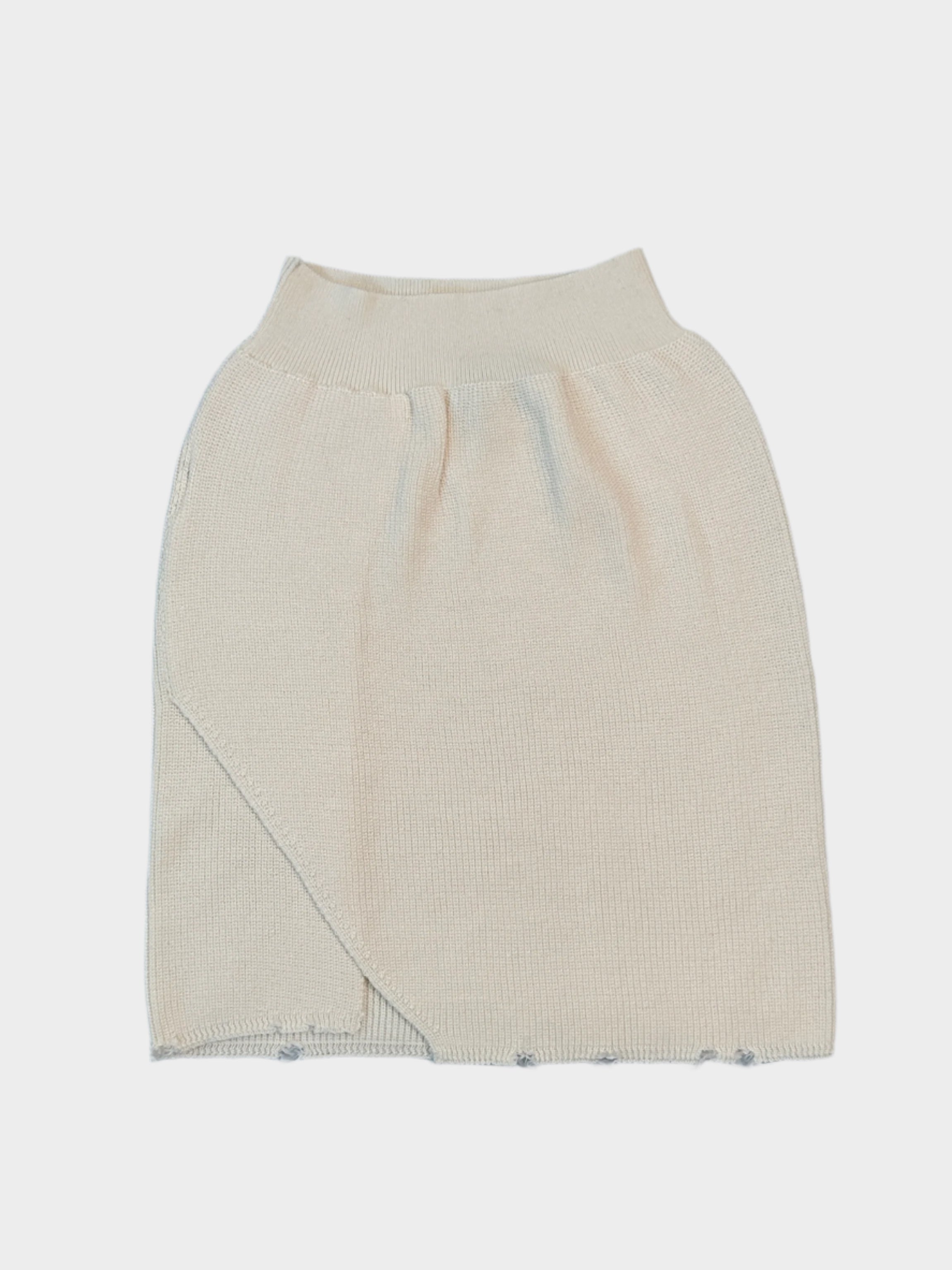Laneus, gonna bianca, gonna maglia, moda estiva, gonna midi, made in Italy
