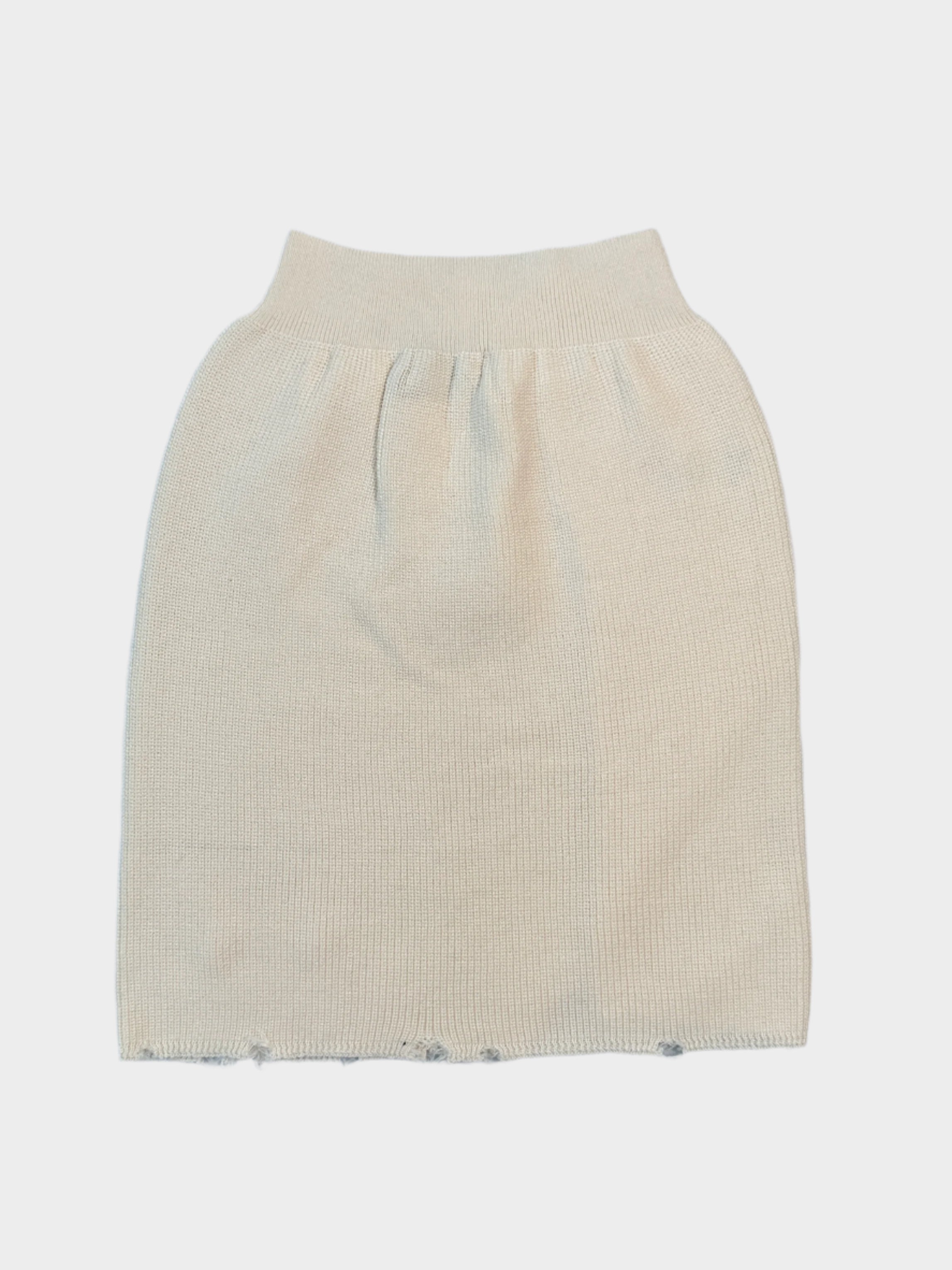 Laneus, gonna bianca, gonna maglia, moda estiva, gonna midi, made in Italy