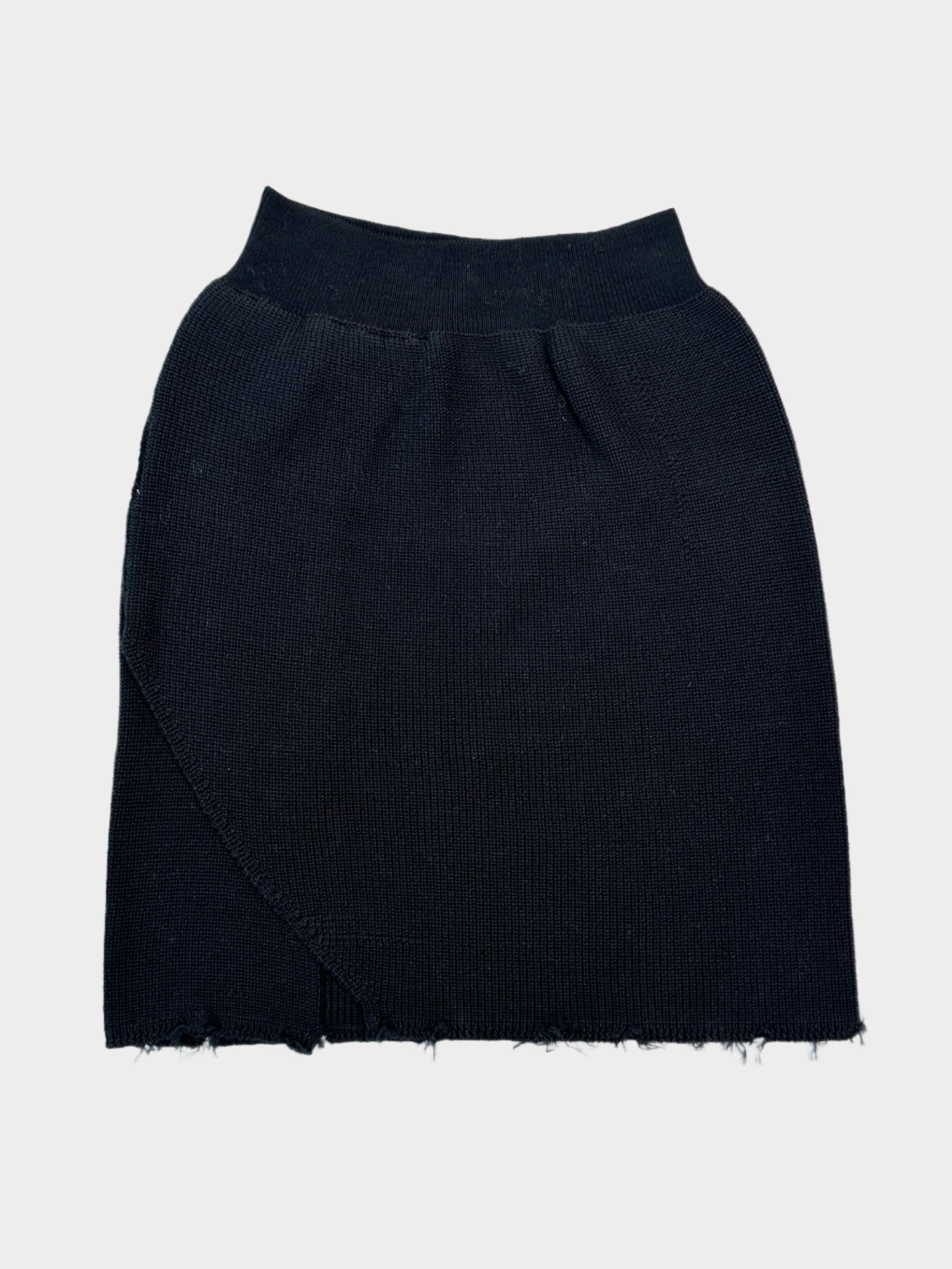 Laneus, gonna nera, gonna maglia, gonna midi, moda urbana, made in Italy