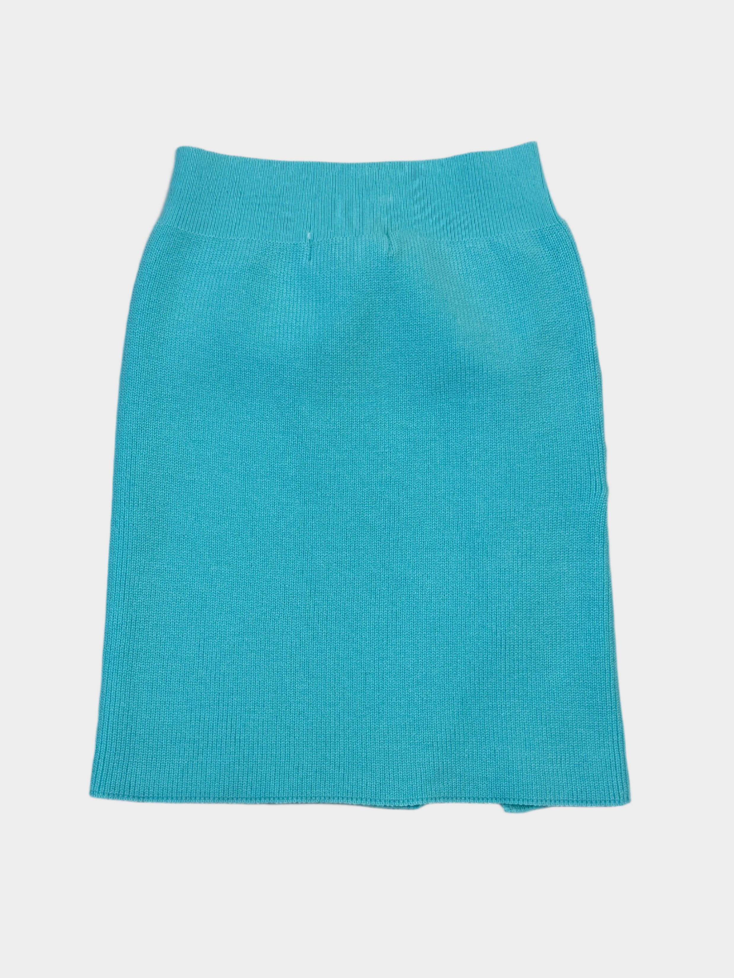 gonna Laneus, gonna maglia acqua, gonna estiva con spacco, moda donna, gonna cotone, Qlhype
