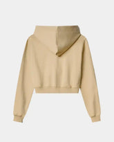 All Zip Short Hoodie With Front Print -  | dBlank