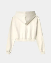 All Zip Short Hoodie With Front Print -  | dBlank