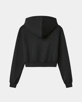 Cropped Hoodie With Front Print -  | dBlank