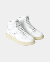 High Sneakers In Action Leather Total White -  | dBlank