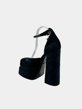 Décolleté In Velluto Nero Con Plateau E Cinturino Gioiello -  | dBlank