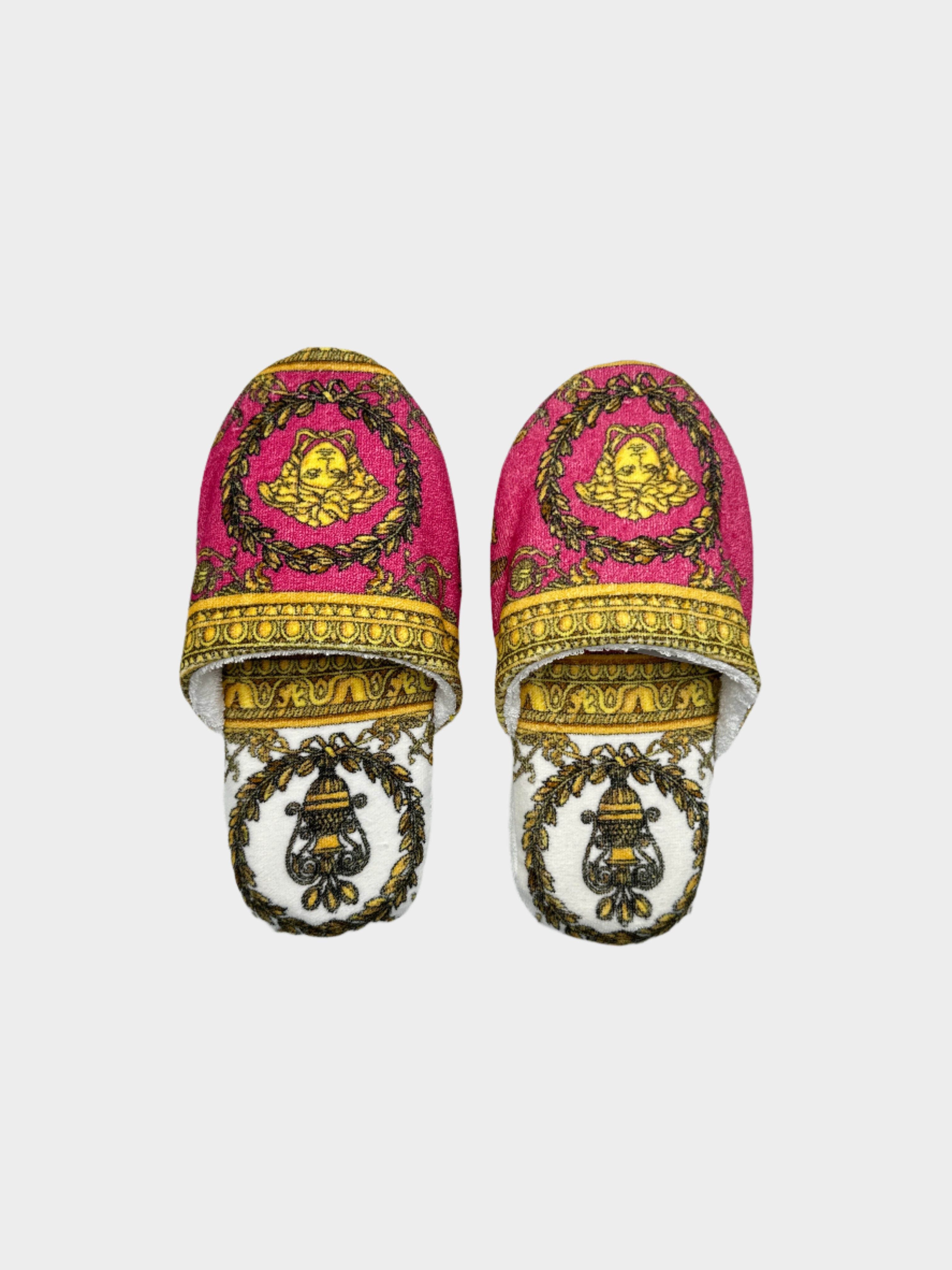 Sponge Slippers With Baroque Pattern