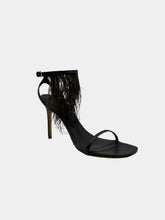 Brown Feather Fringe Leather Sandals -  | dBlank