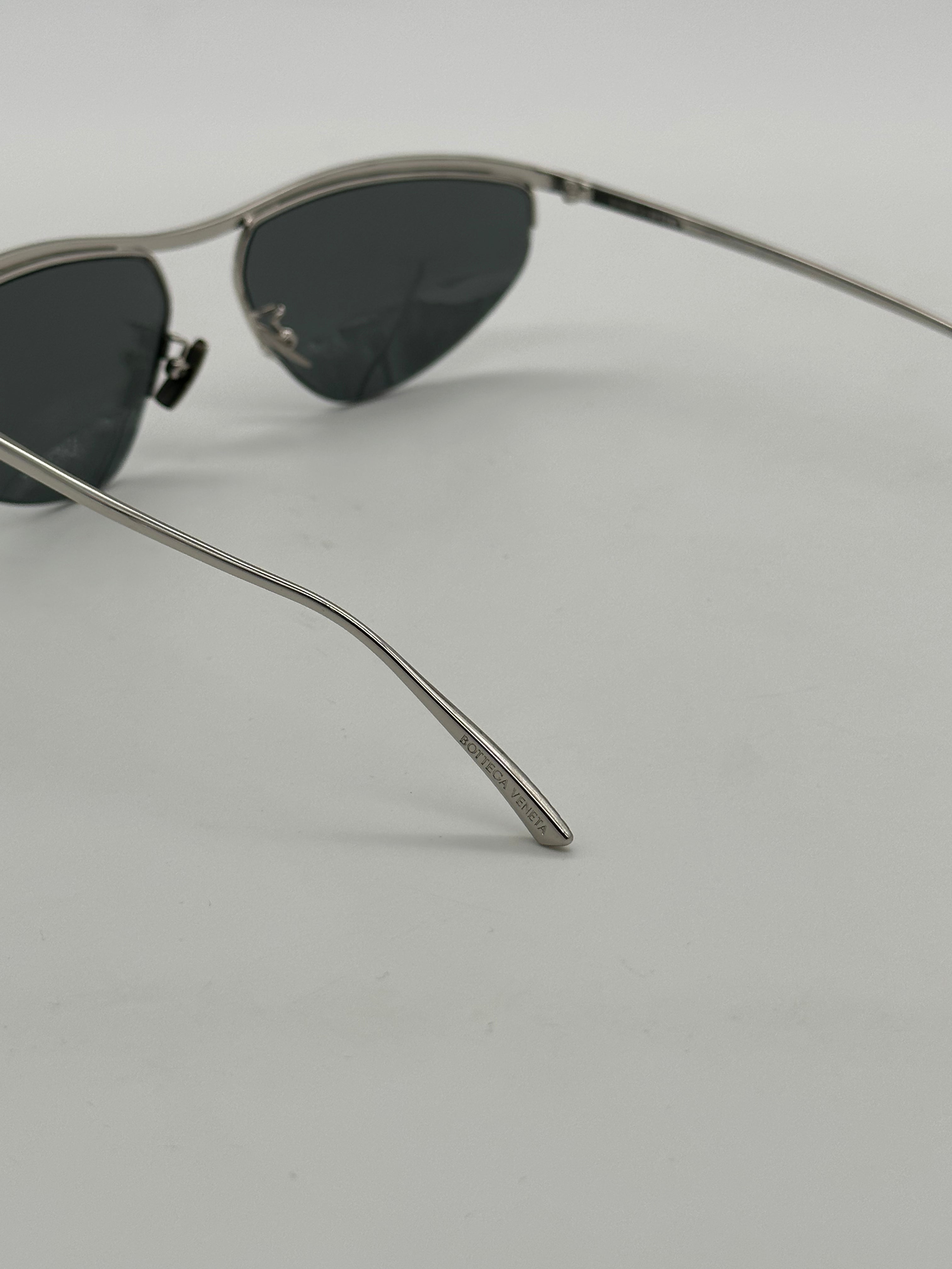 Silver Sunglasses With Logo