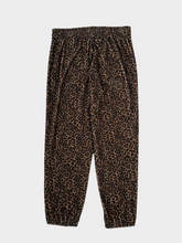 Pantaloni Animalier Marrone In Velluto Con Fondo Elasticizzato -  | Qlhype