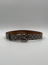 GG Supreme Canvas Monogram Belt With Logo Buckle -  | dBlank