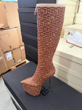 Stivali Pole Monogram Rafia Boots - Marrone | Qlhype