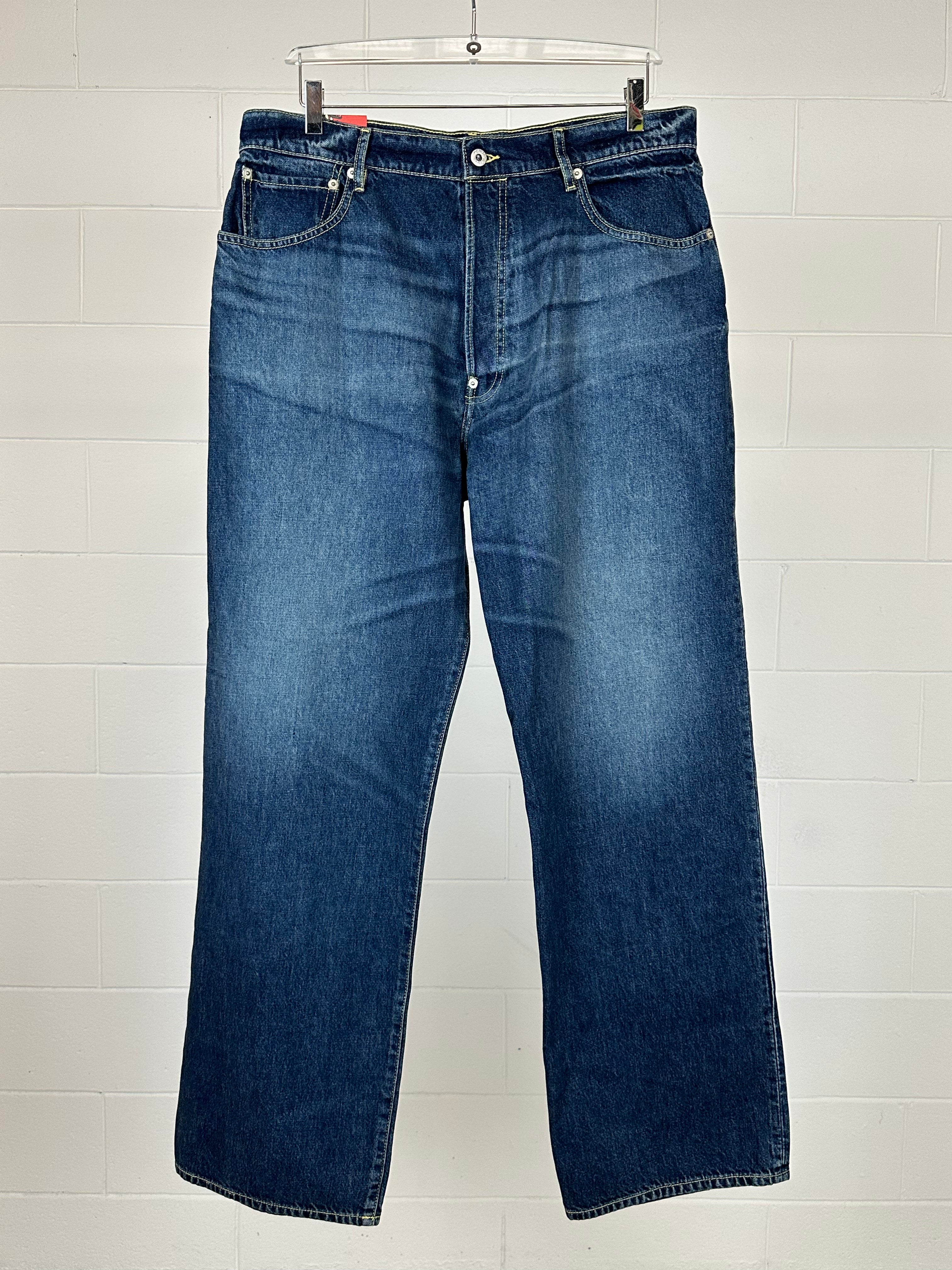 Relaxed Fit Blue Jeans