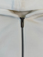 White Hoodie With Front Zip -  | dBlank