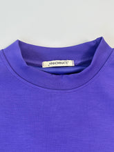 Purple Crewneck Sweatshirt In Modal With Ruffled Shoulders And Print -  | dBlank