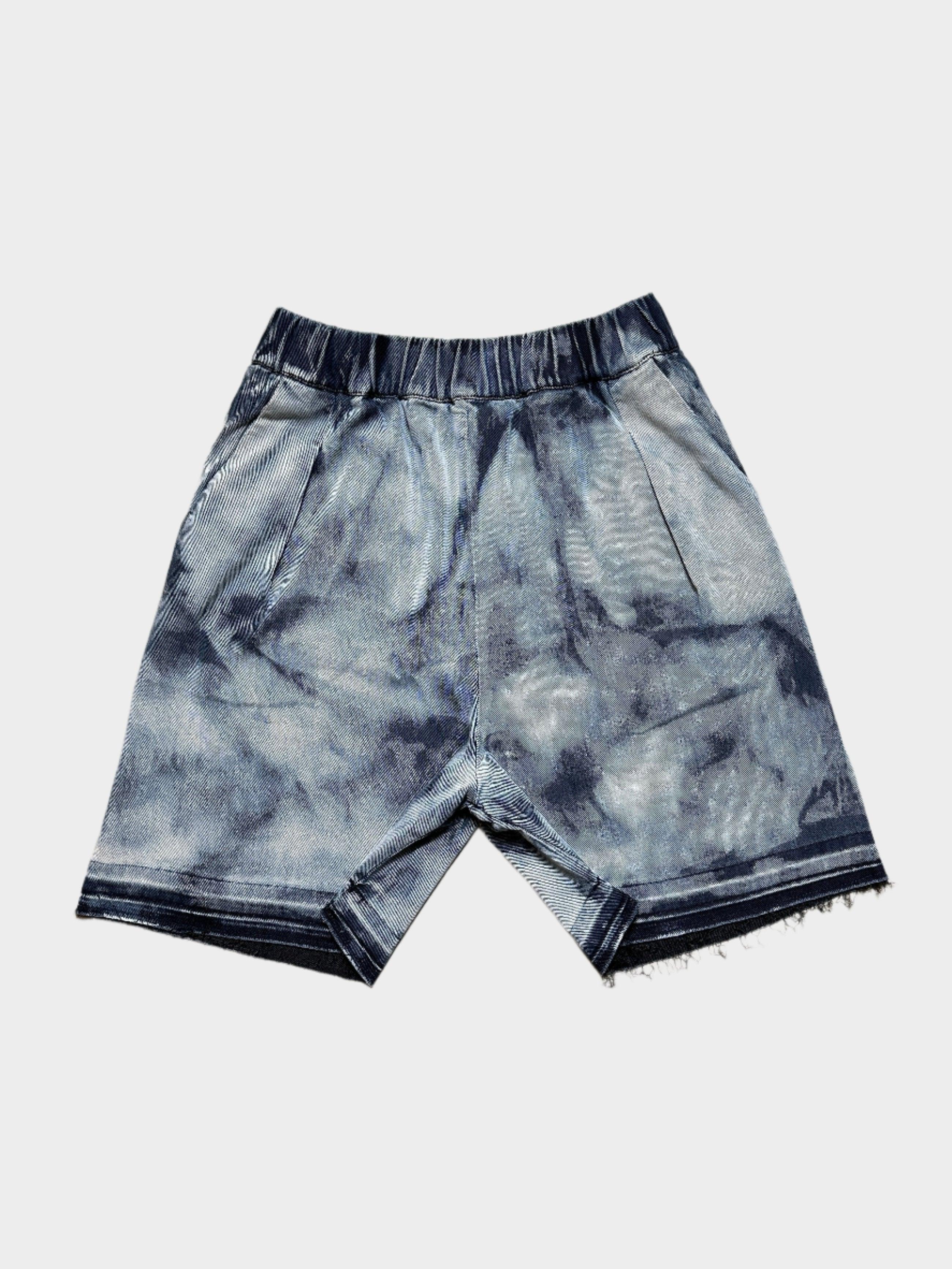 Bleached Denim Shorts