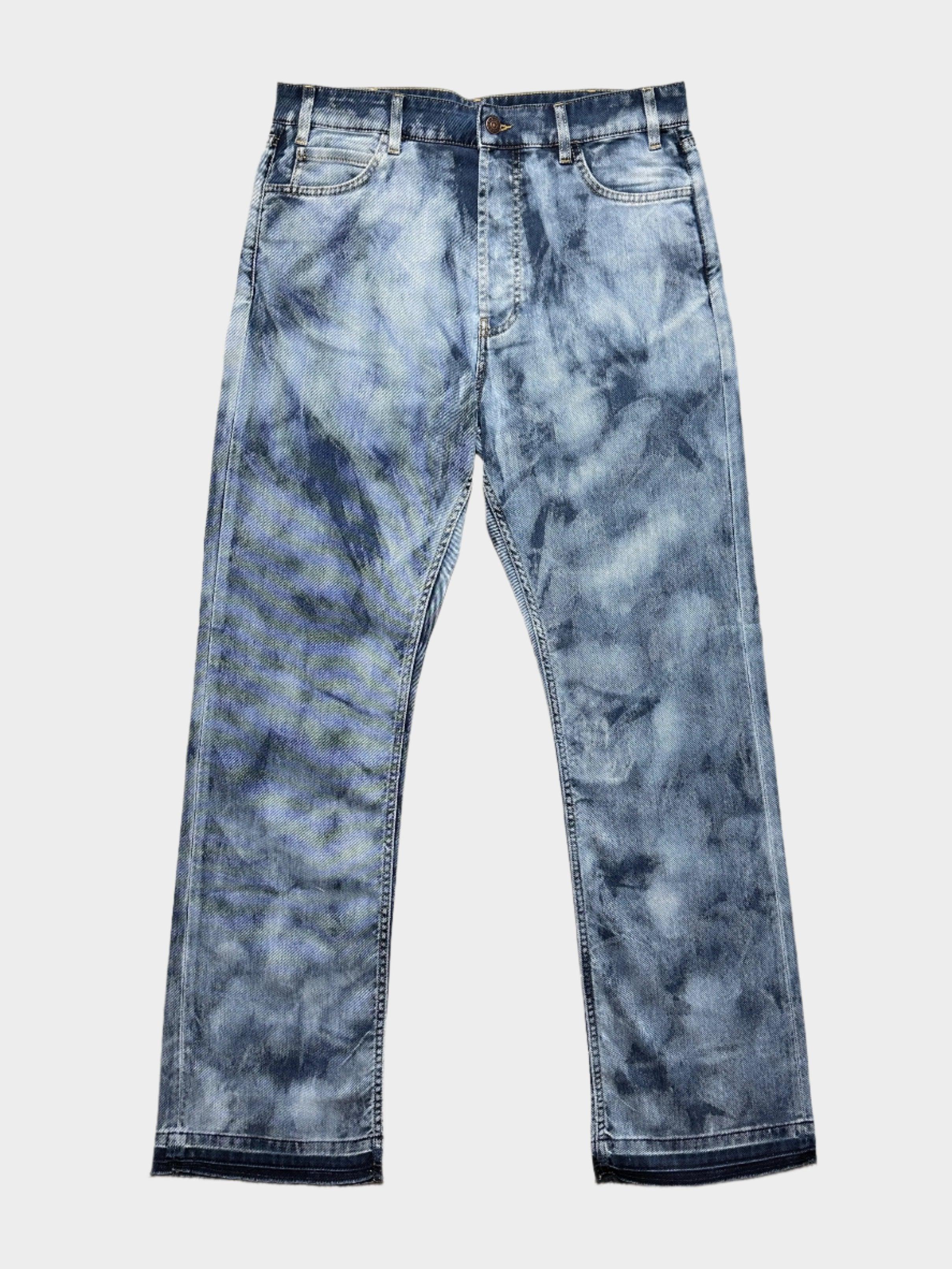 Bleached Denim Jeans