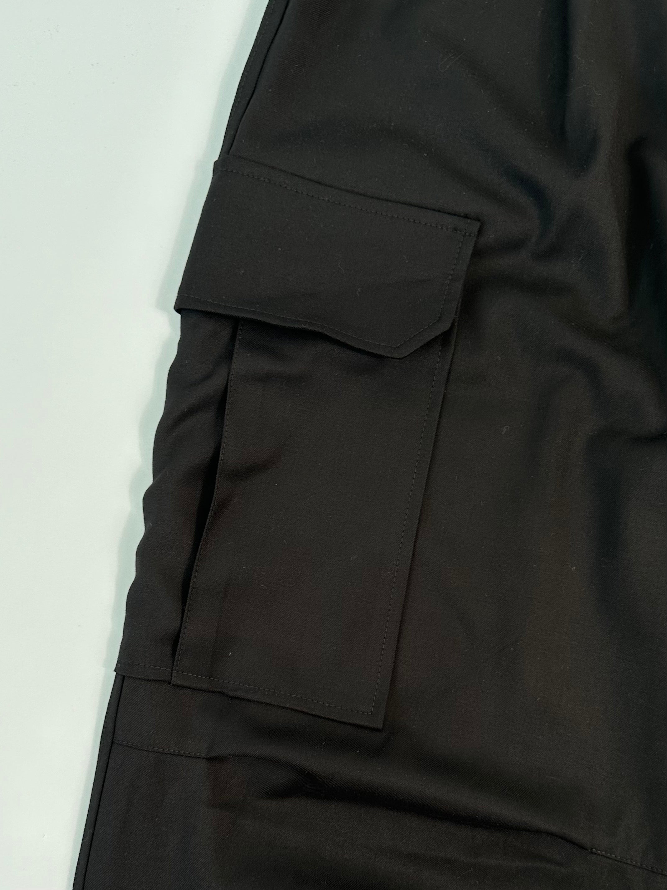 Wide Leg Trousers With Pockets And Elastic Waist