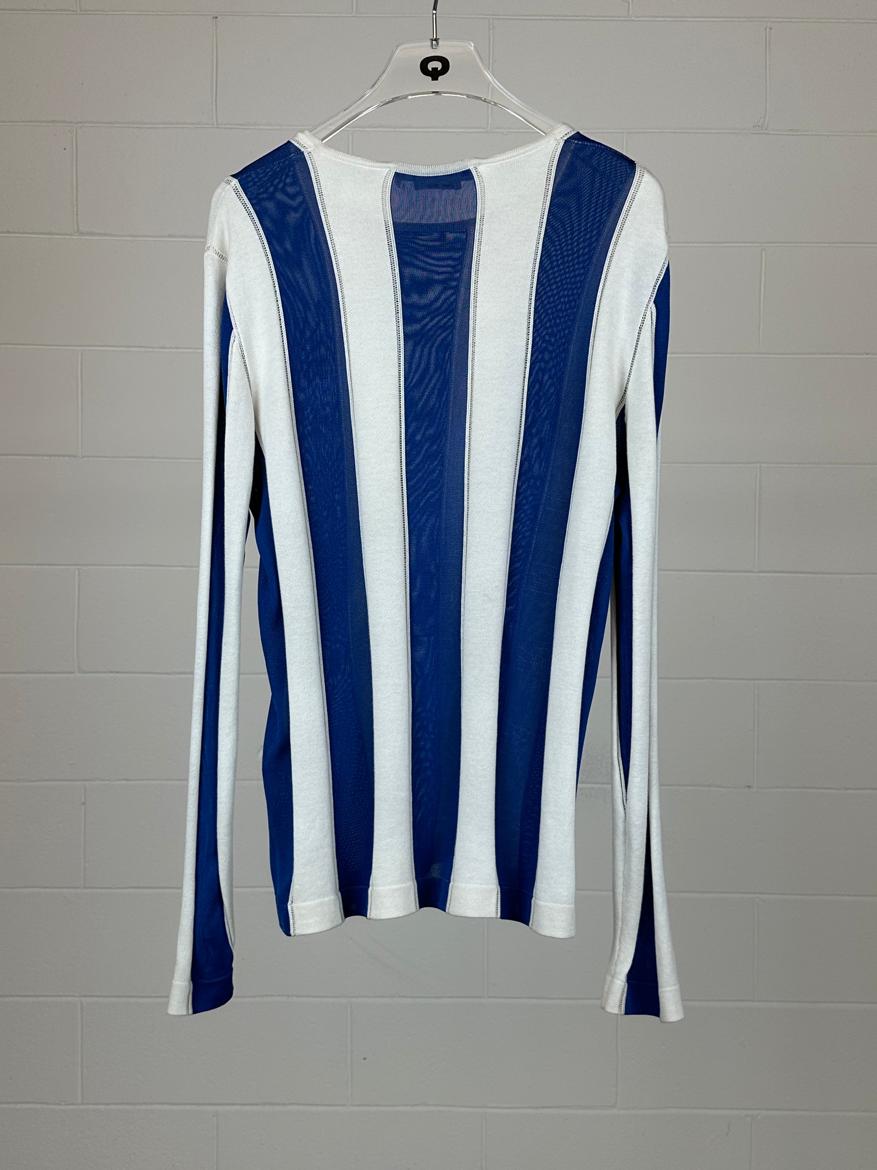 Knitted Striped Logo T-shirt