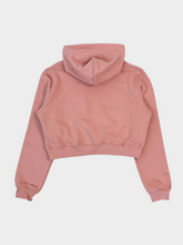 Crop Hoodie With Front Print -  | dBlank