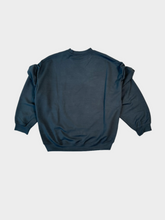 Crewneck sweatshirt in modal with ruched shoulders and print -  | dBlank