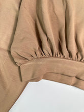 Felpa Cropped Girocollo Con Maniche A Sbuffo -  | Qlhype