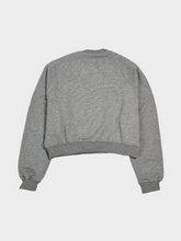 Crewneck and Raglan Crop Sweatshirt with Tone-On Logo -  | dBlank