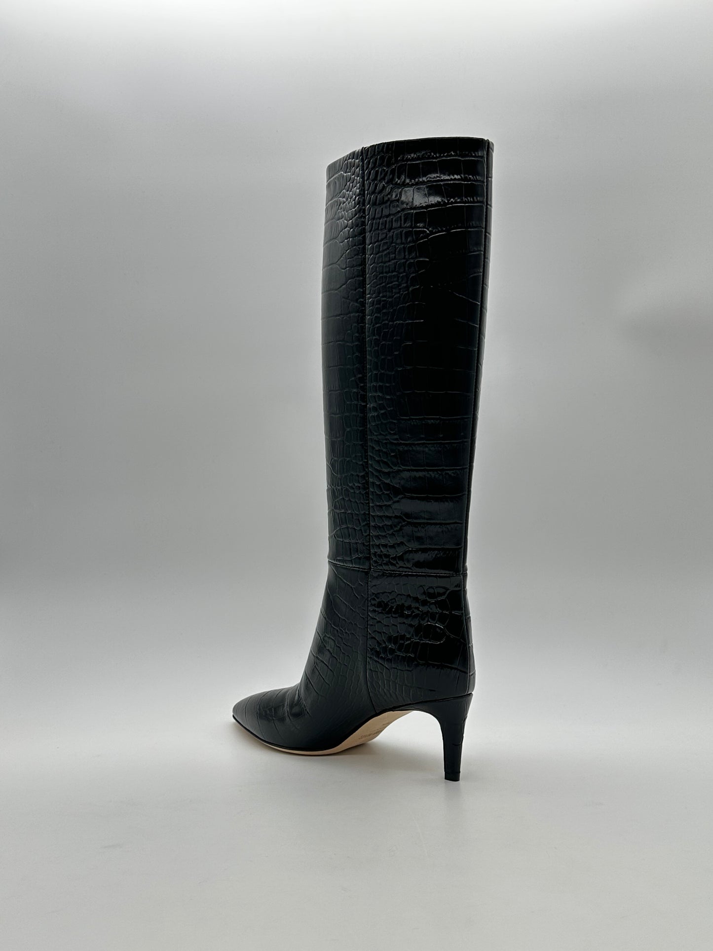 Embossed Croco Stiletto Boots