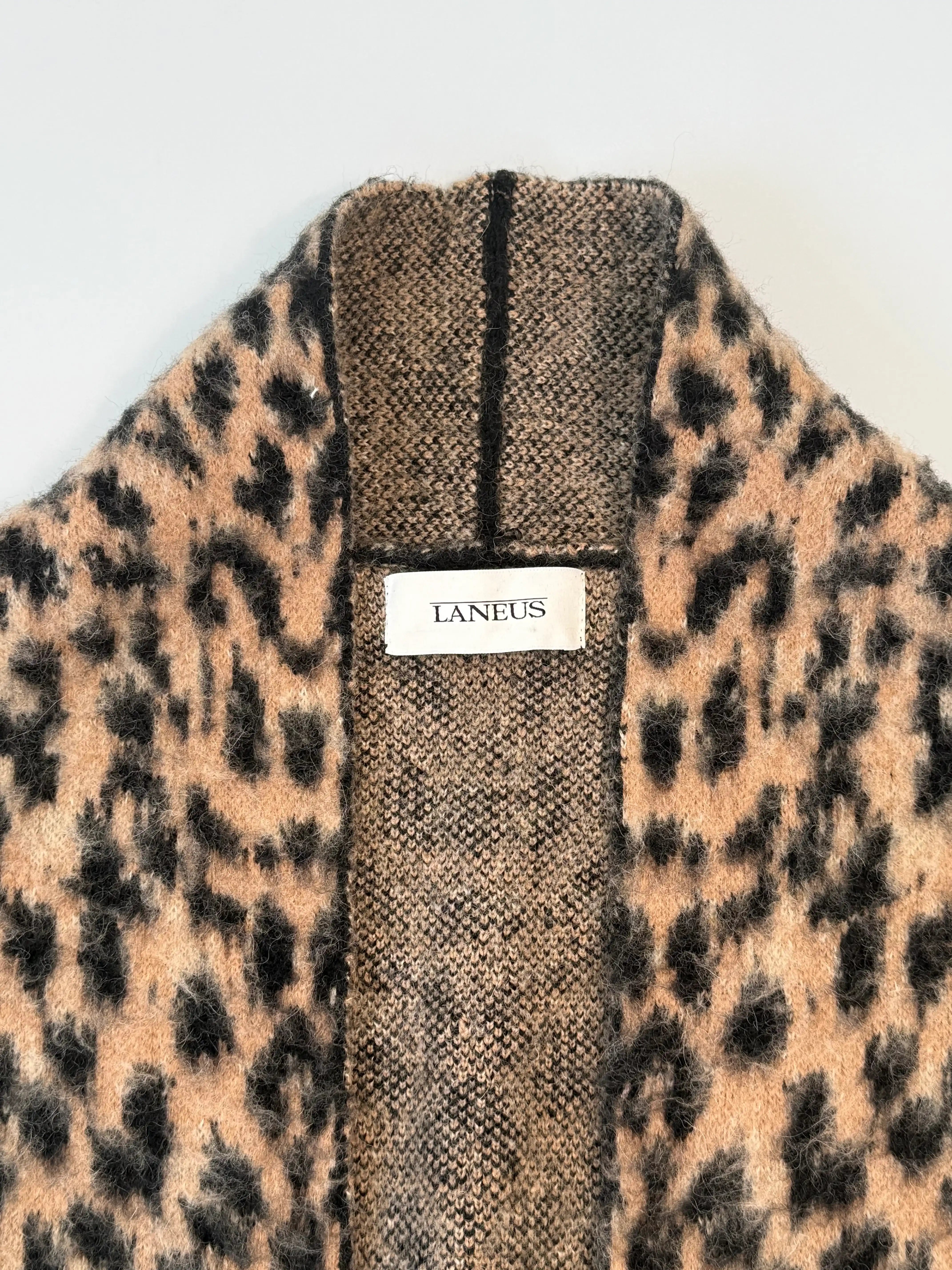 Cappotto In Maglia Effetto Pelliccia