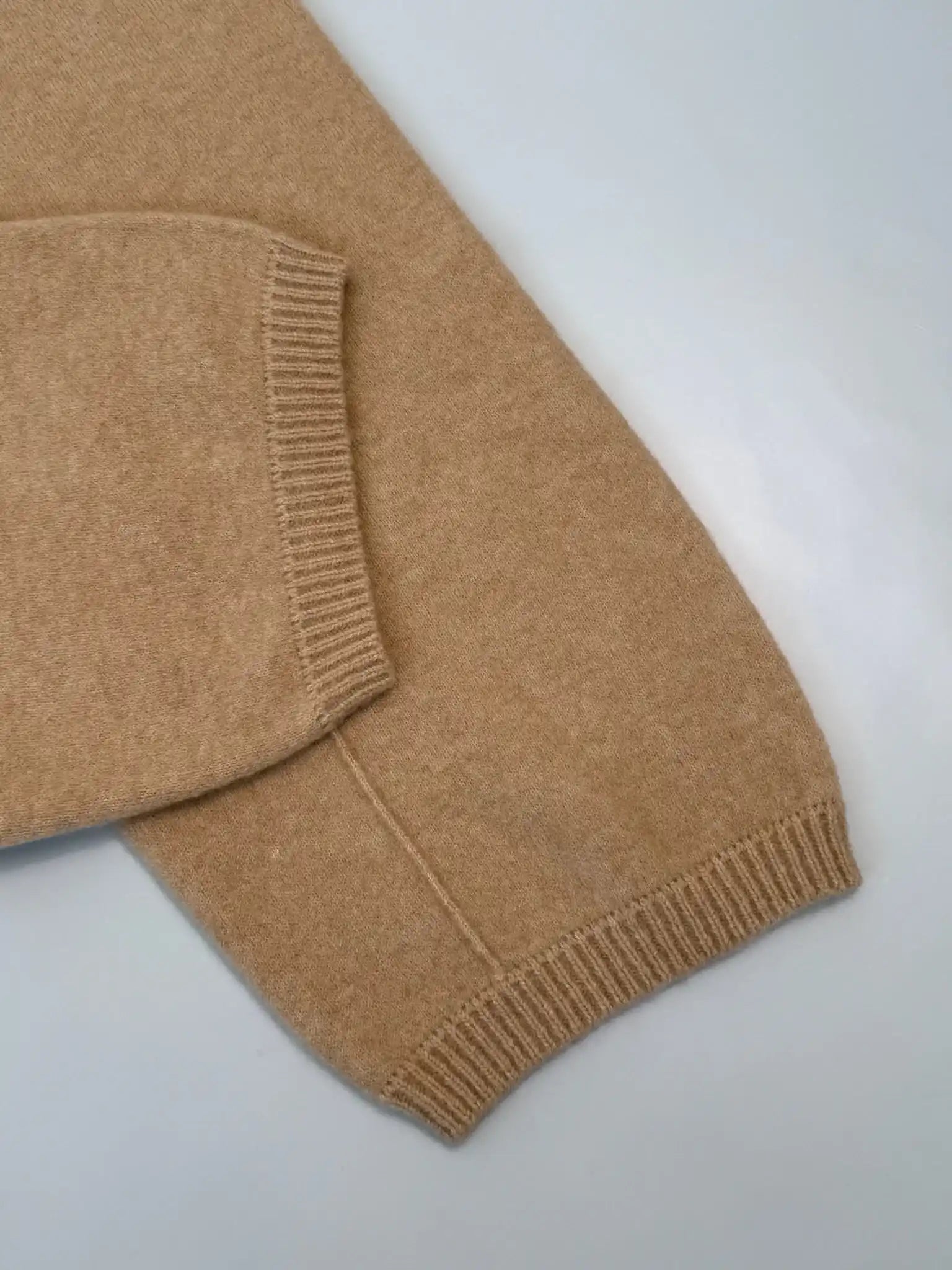 Joggers In Maglia Di Cashmere Beige