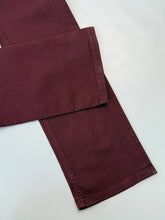 Slim Fit Bordeaux Stretch Cotton Trousers -  | dBlank