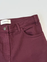 Slim Fit Bordeaux Stretch Cotton Trousers -  | dBlank