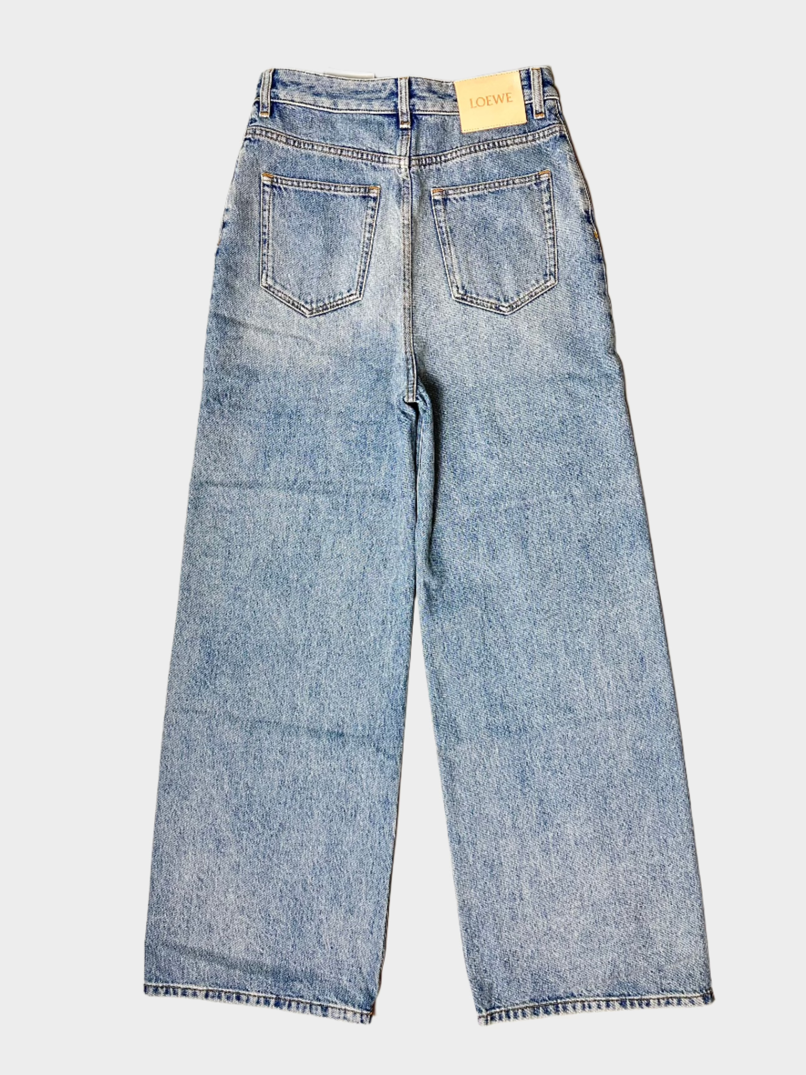 High Waist Washed Jeans